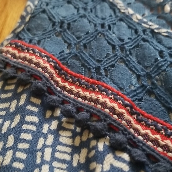 Embroidered Romper, with Lace - Picture 3 of 7